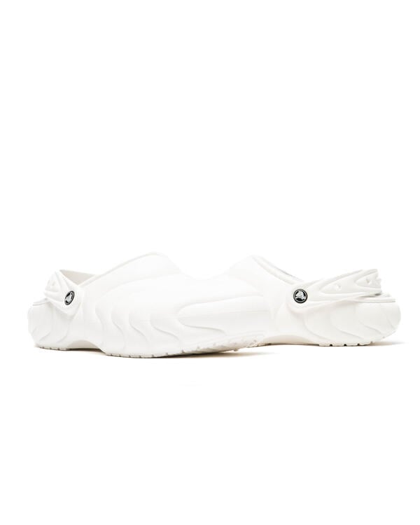 classic lined overpuff clog sandals in white